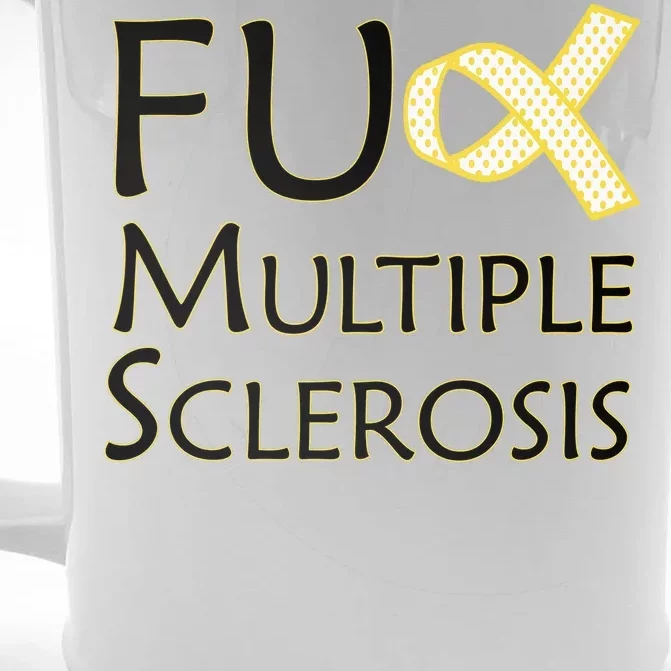 F Multiple Sclerosis Front & Back Beer Stein