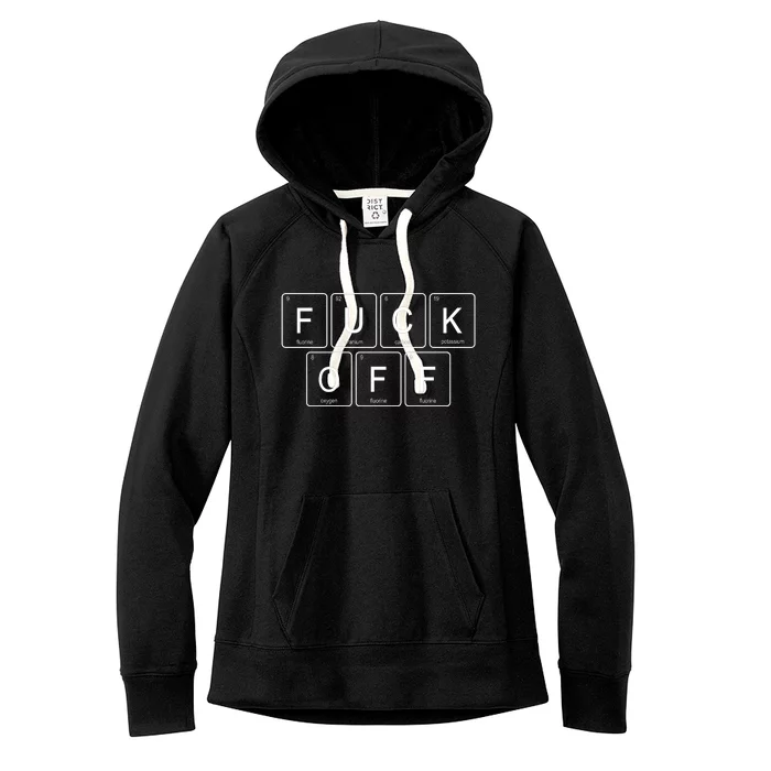 F Off Periodic Table Women's Fleece Hoodie