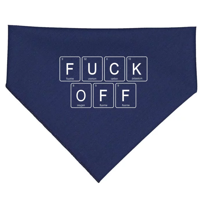 F Off Periodic Table USA-Made Doggie Bandana