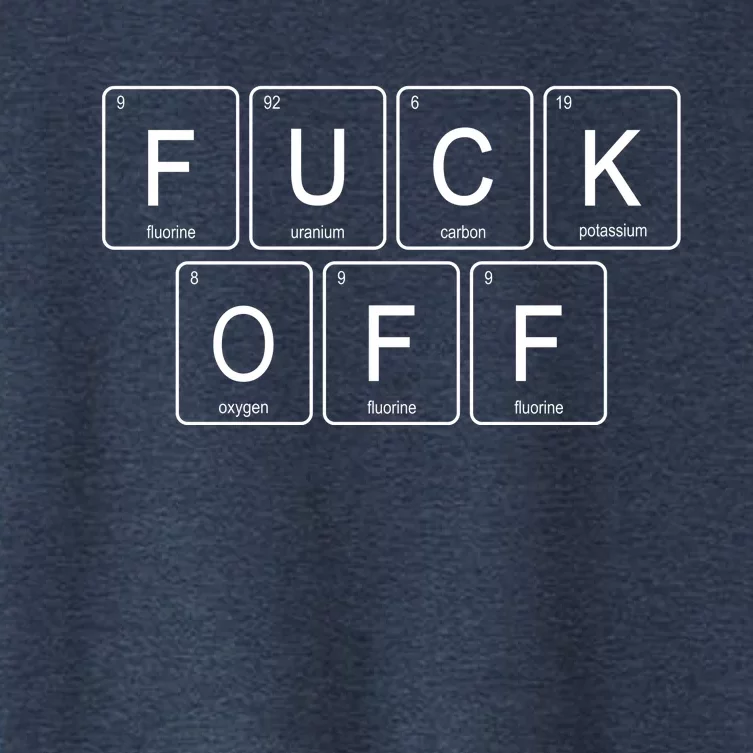 F Off Periodic Table Women's Crop Top Tee