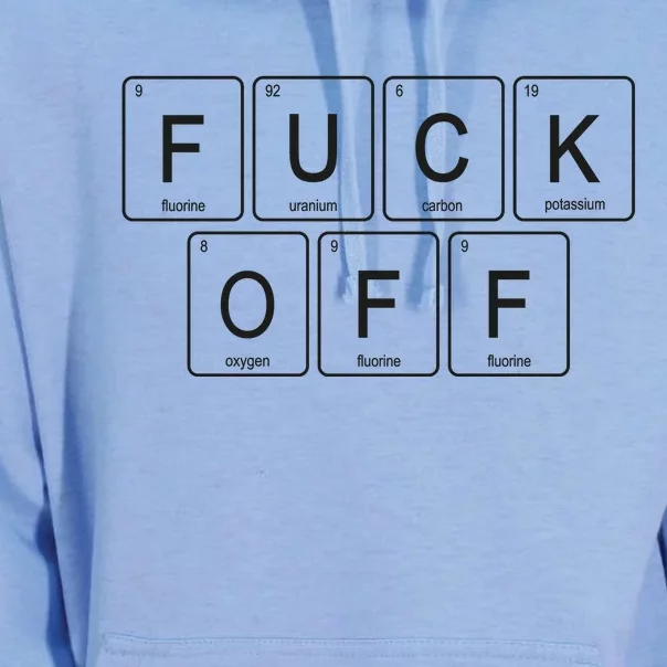 F Off Periodic Table Unisex Surf Hoodie