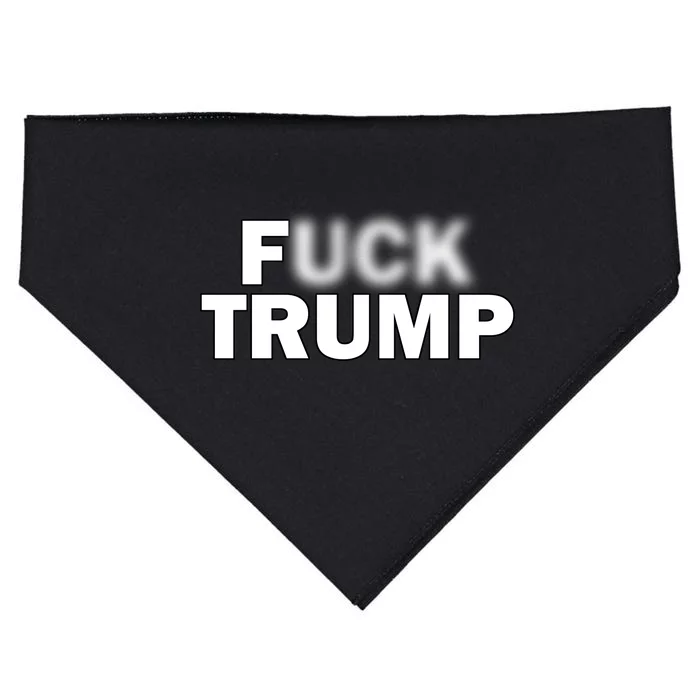 F Trump Blurry Logo USA-Made Doggie Bandana