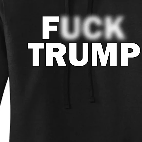 F Trump Blurry Logo Women's Pullover Hoodie