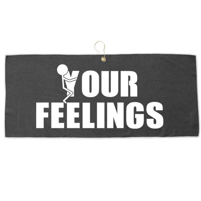 F Your Feelings Large Microfiber Waffle Golf Towel