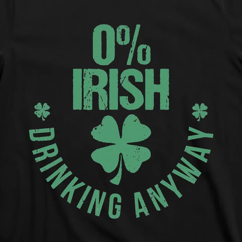 Funny 0 Irish Pub Shamrock St Patricks Day T-Shirt