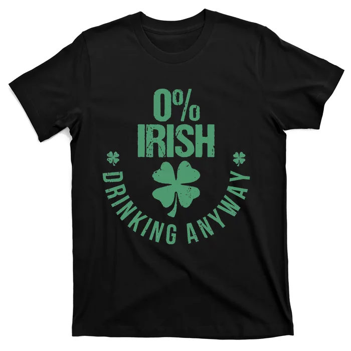 Funny 0 Irish Pub Shamrock St Patricks Day T-Shirt