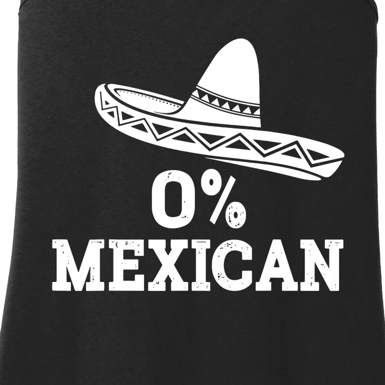 Funny 0 Mexican With Sombrero For Cinco De Mayo Costume Ladies Essential Tank