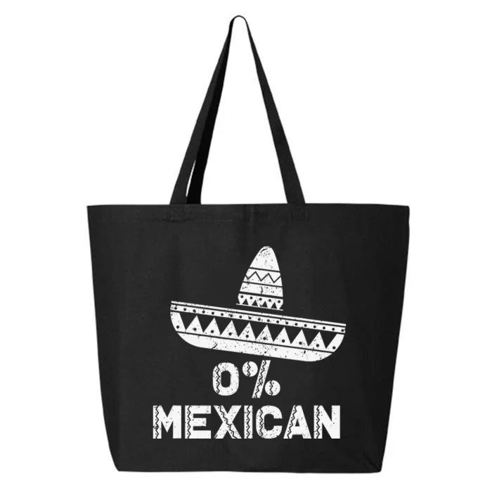 Funny 0 Mexican With Sombrero For Cinco De Mayo 25L Jumbo Tote