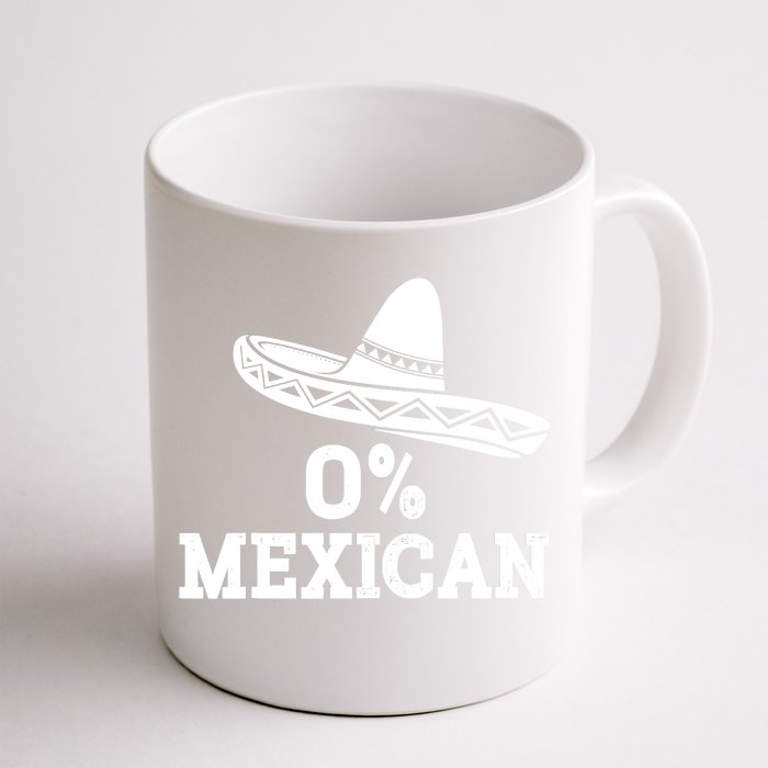 Funny 0 Mexican With Sombrero For Cinco De Mayo Costume Front & Back Coffee Mug