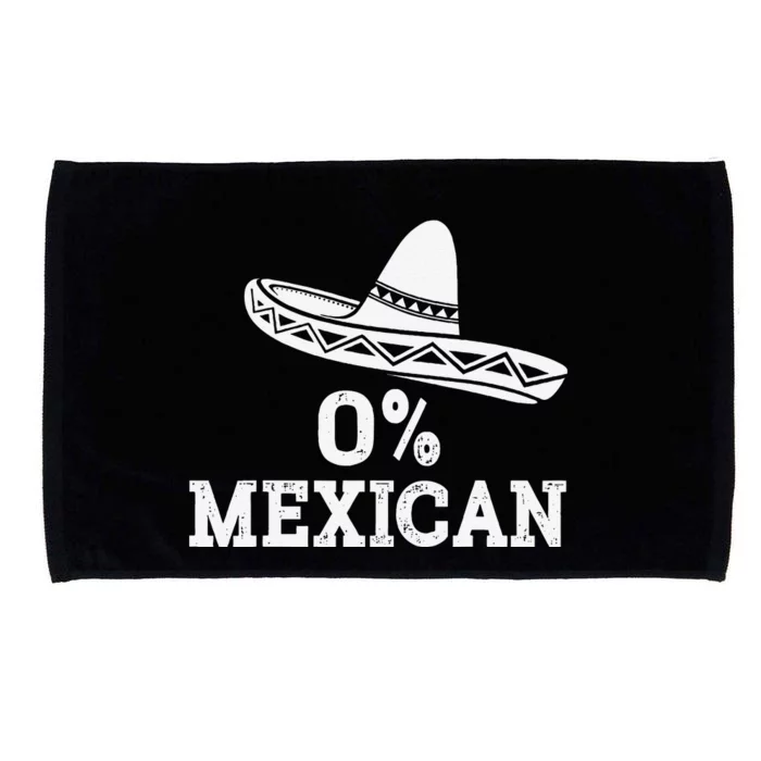 Funny 0 Mexican With Sombrero For Cinco De Mayo Costume Microfiber Hand Towel