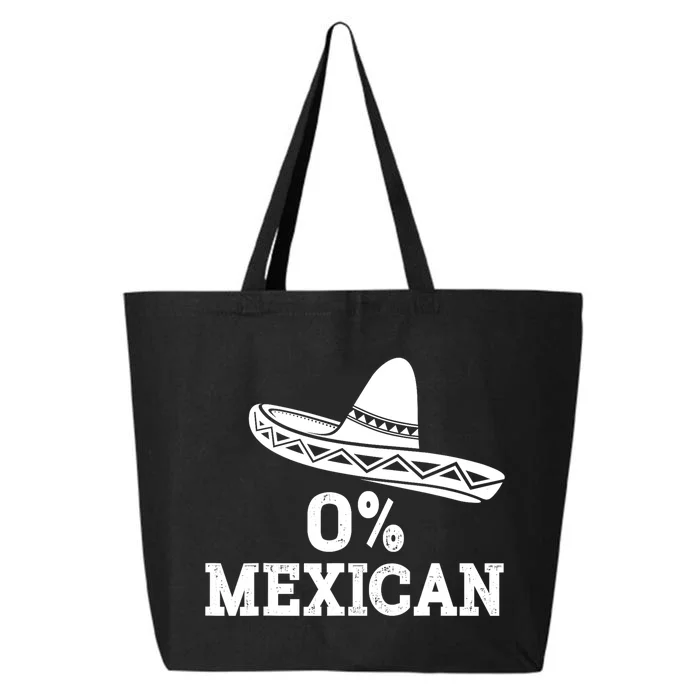 Funny 0 Mexican With Sombrero For Cinco De Mayo Costume 25L Jumbo Tote