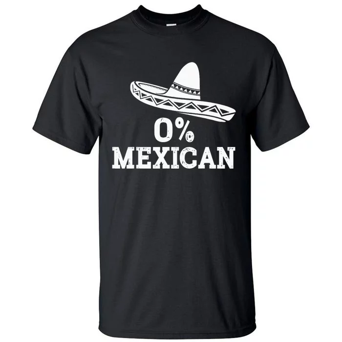 Funny 0 Mexican with sombrero for Cinco de Mayo costume Tall T-Shirt