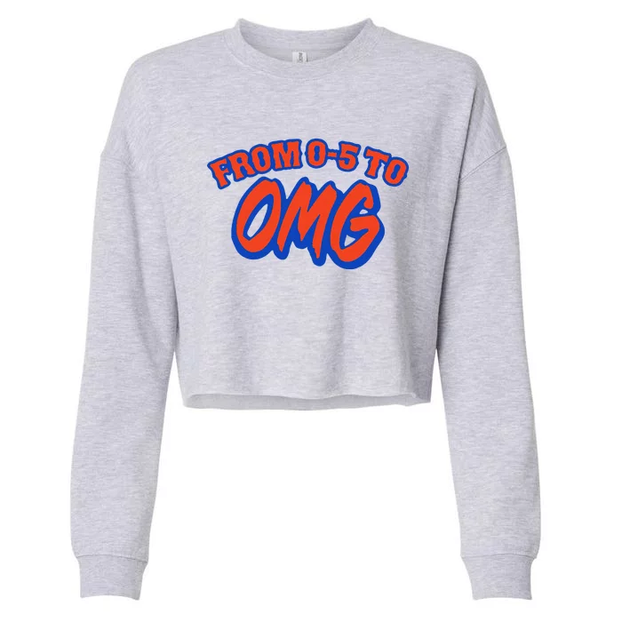 From 0.5 To Omg New York Cropped Pullover Crew