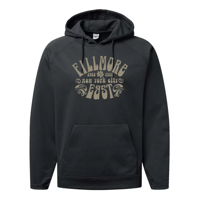 Fillmore 1968 1971 New York City East Embody Peace & Love Performance Fleece Hoodie