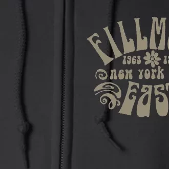 Fillmore 1968 1971 New York City East Embody Peace & Love Full Zip Hoodie