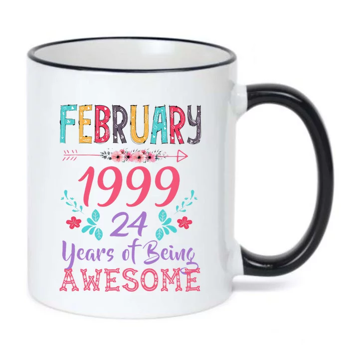 February 1999 24th Birthday Gift 24 Years Old Black Color Changing Mug