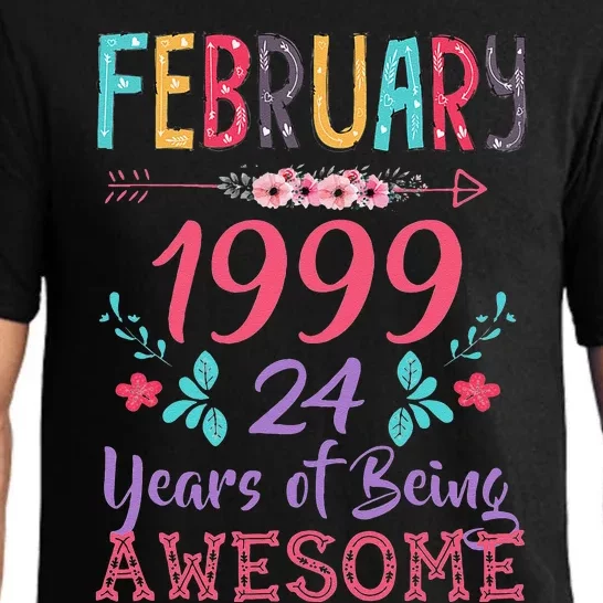 February 1999 24th Birthday Gift 24 Years Old Pajama Set