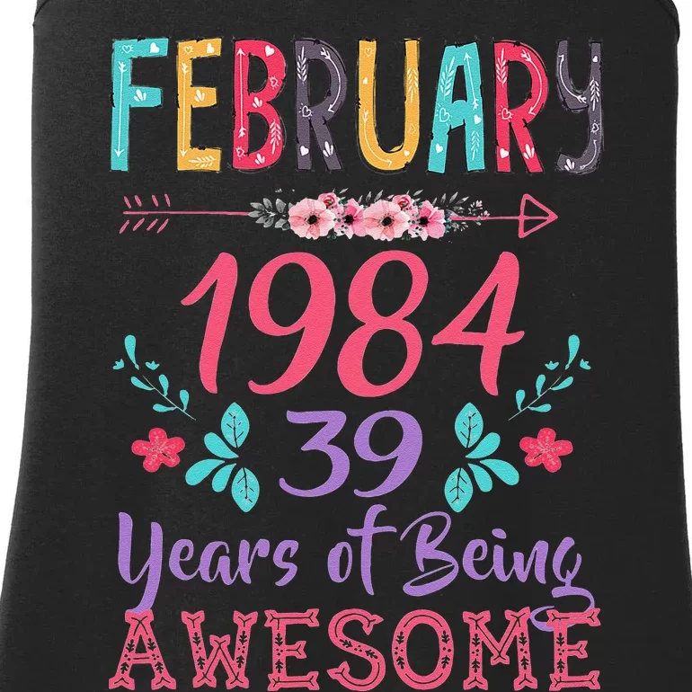 February 1984 39th Birthday Gift 39 Years Old Ladies Essential Tank