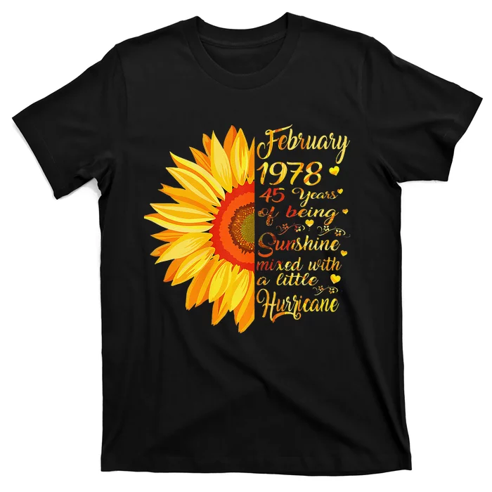 February 1978 45th Birthday Gift 45 Years Old T-Shirt