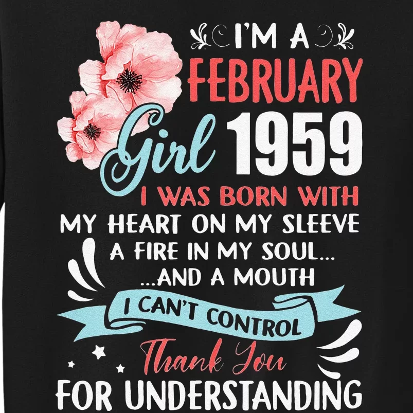 February 1959 64th Birthday Gift 64 Years Old Sweatshirt