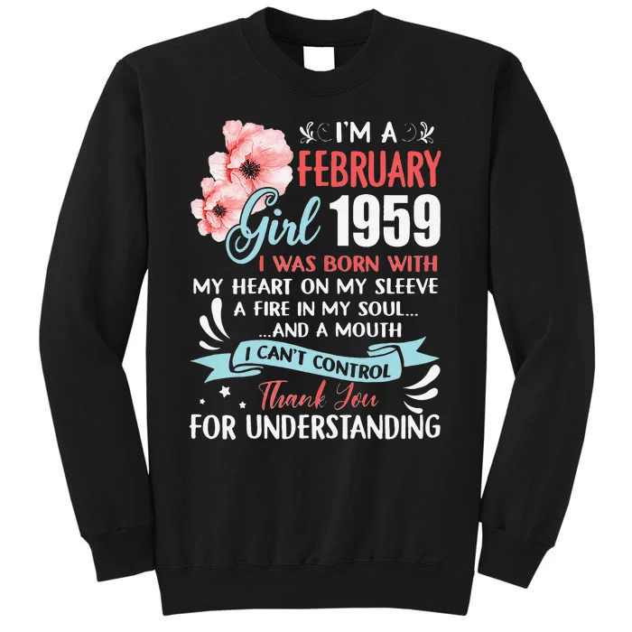 February 1959 64th Birthday Gift 64 Years Old Sweatshirt