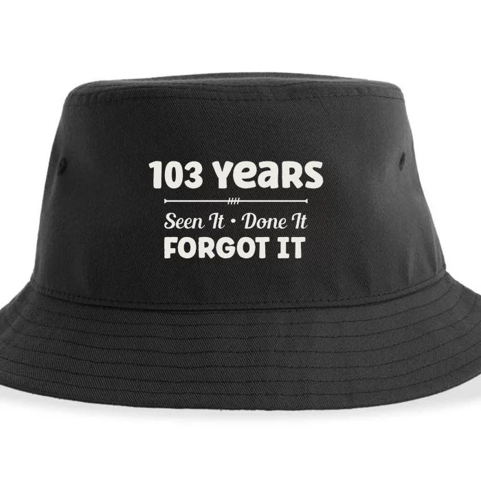 Funny 103rd Birthday Gifts 103 Years Old Sustainable Bucket Hat