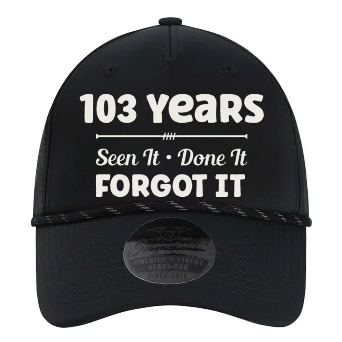 Funny 103rd Birthday Gifts 103 Years Old Performance The Dyno Cap