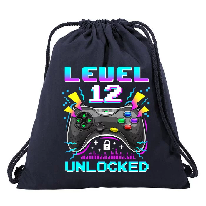 Funny 12th Birthday Video Game Gift Birthday Gaming Drawstring Bag