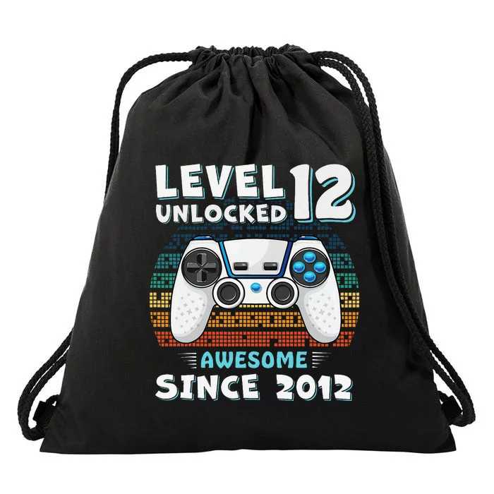 Funny 12th Birthday Decoration Boy 12yr 12 Year Old Birthday Drawstring Bag