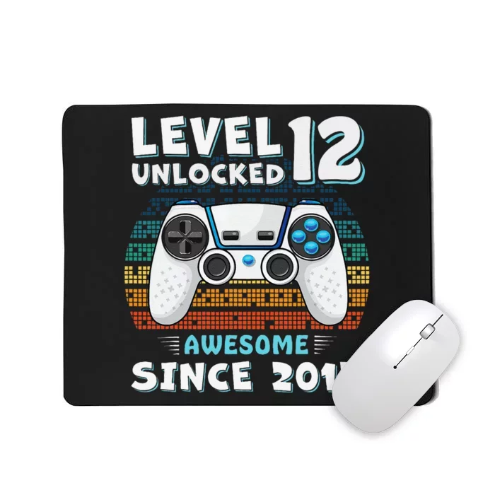 Funny 12th Birthday Decoration Boy 12yr 12 Year Old Birthday Mousepad