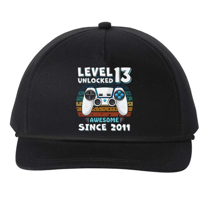 Funny 13th Birthday Decoration Boy 13yr 13 Year Old Birthday Snapback Five-Panel Rope Hat