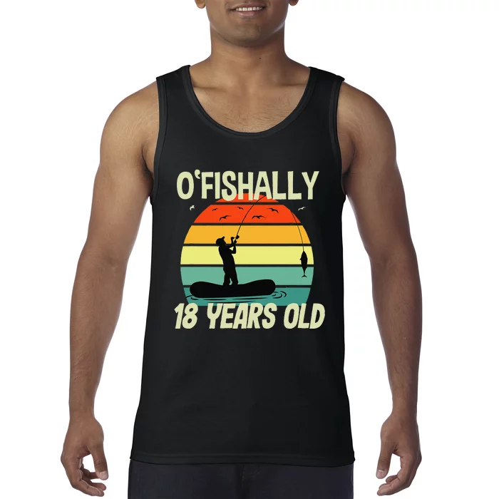 Fishing 18th Birthday Gift For Fishermen Tank Top