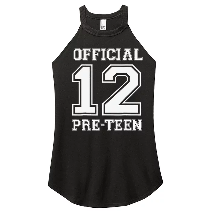 Funny 12th Birthday 12 Year Old 2010 12 PreTeen Women’s Perfect Tri Rocker Tank