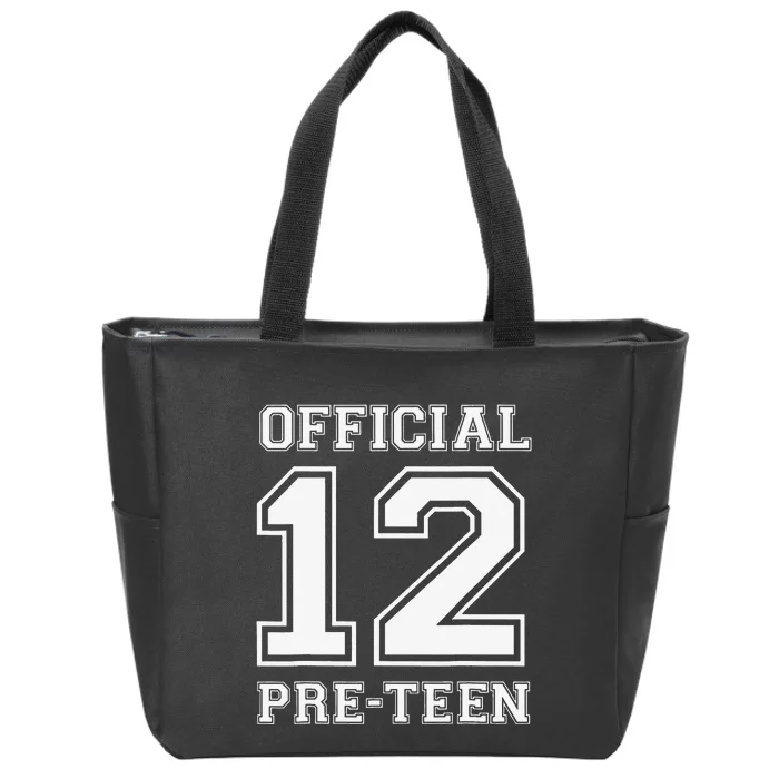 Funny 12th Birthday 12 Year Old 2010 12 PreTeen Zip Tote Bag