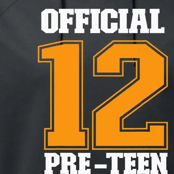 Funny 12th Birthday 12 Year Old 2010 Official 12 Pre-Teen Performance Fleece Hoodie