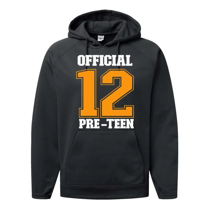 Funny 12th Birthday 12 Year Old 2010 Official 12 Pre-Teen Performance Fleece Hoodie