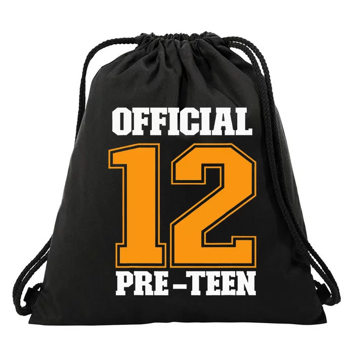 Funny 12th Birthday 12 Year Old 2010 Official 12 Pre-Teen Drawstring Bag