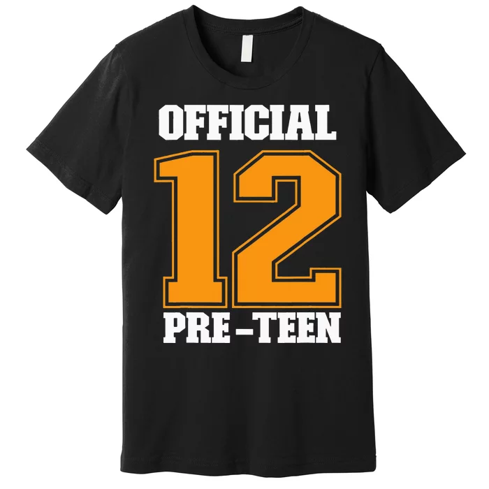 Funny 12th Birthday 12 Year Old 2010 Official 12 Pre-Teen Premium T-Shirt