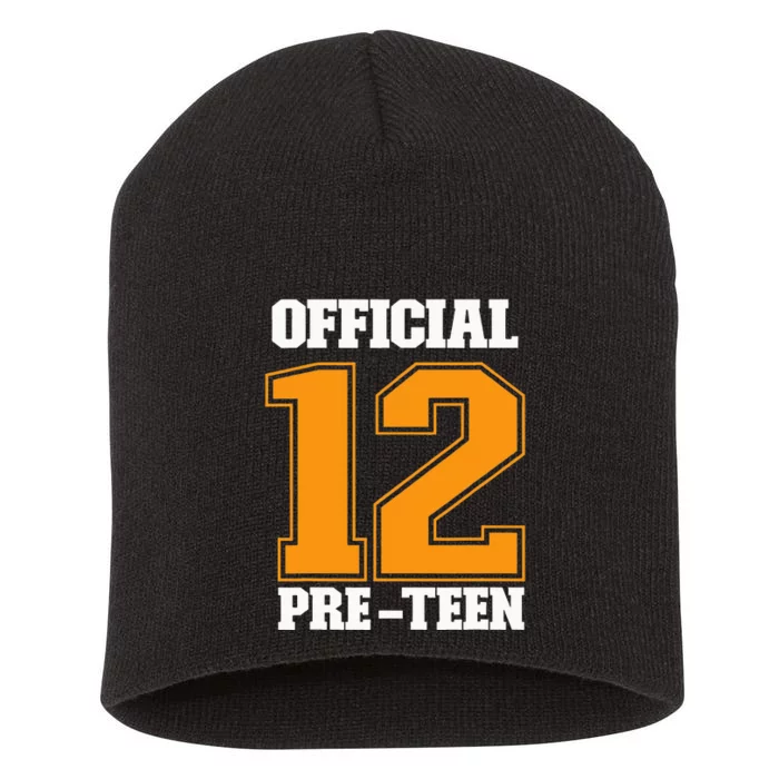 Funny 12th Birthday 12 Year Old 2010 Official 12 Pre-Teen Short Acrylic Beanie