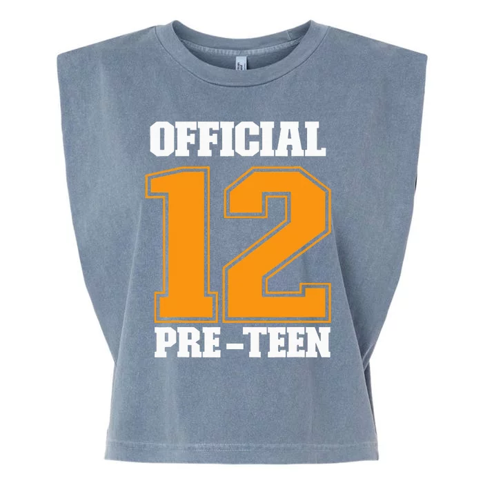 Funny 12th Birthday 12 Year Old 2010 Official 12 Pre-Teen Garment-Dyed Women's Muscle Tee