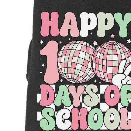 Funny 100 Days 100th Day Of School For Girl Boy & Teacher Doggie 3-End Fleece Hoodie