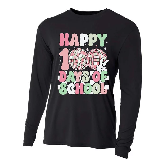 Funny 100 Days 100th Day Of School For Girl Boy & Teacher Cooling Performance Long Sleeve Crew