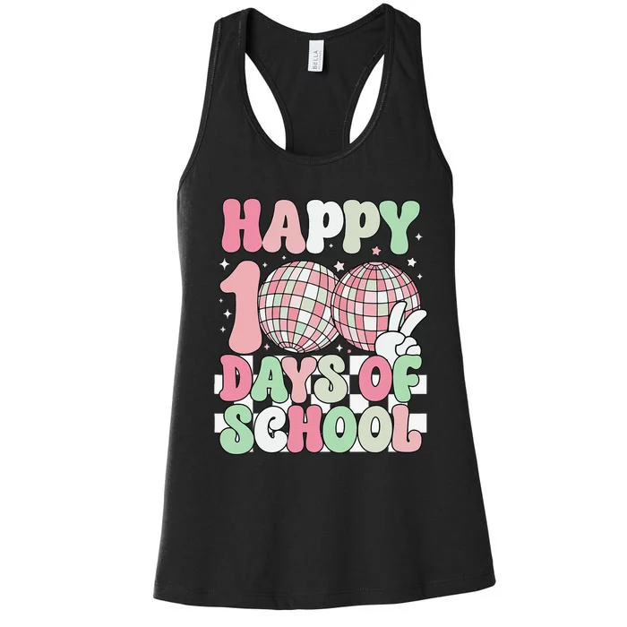 Funny 100 Days 100th Day Of School For Girl Boy & Teacher Women's Racerback Tank