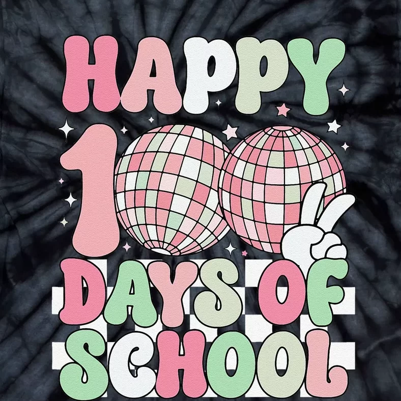 Funny 100 Days 100th Day Of School For Girl Boy & Teacher Tie-Dye T-Shirt