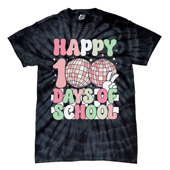 Funny 100 Days 100th Day Of School For Girl Boy & Teacher Tie-Dye T-Shirt