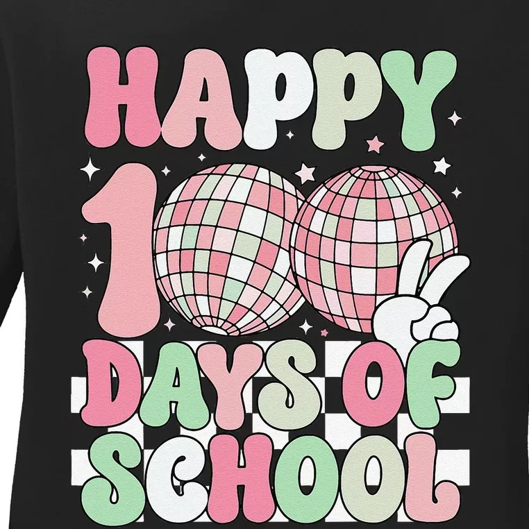 Funny 100 Days 100th Day Of School For Girl Boy & Teacher Ladies Long Sleeve Shirt