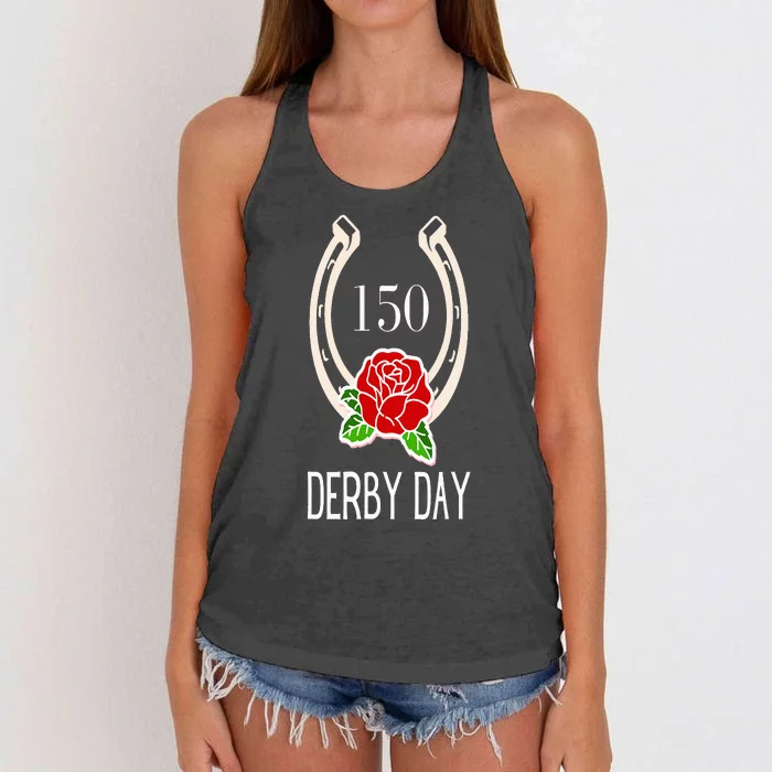 Funny 150th Derby Day 2024 Ky Derby 2024 Women's Knotted Racerback Tank