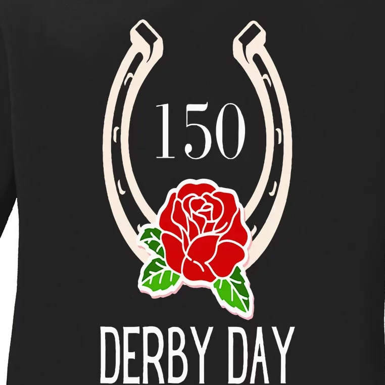 Funny 150th Derby Day 2024 Ky Derby 2024 Ladies Long Sleeve Shirt