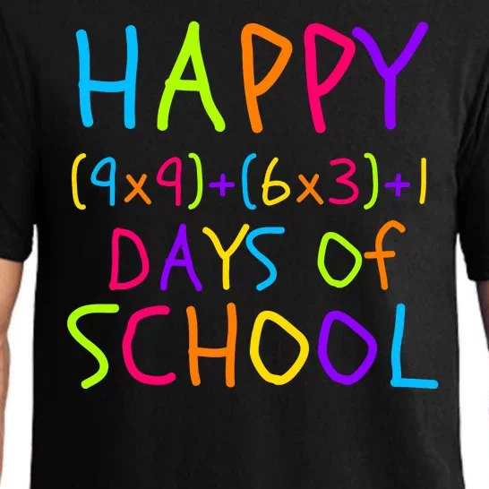 Funny 100th Day Of School Math Teacher 100 Days 100 Days Smarter Math Formula Pajama Set