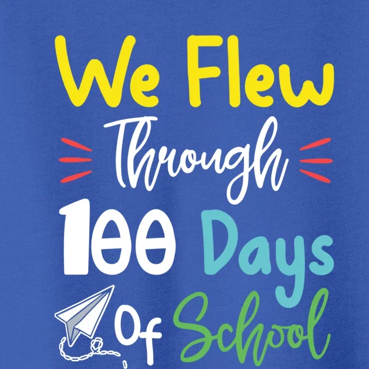 Fun 100 Days Of School Great Gift Paper Airplane Great Gift Teacher Great Gift S Toddler T-Shirt